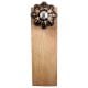 2 Pieces Black And Golden Leaf Big Melon Ceramic Wooden Door Stopper